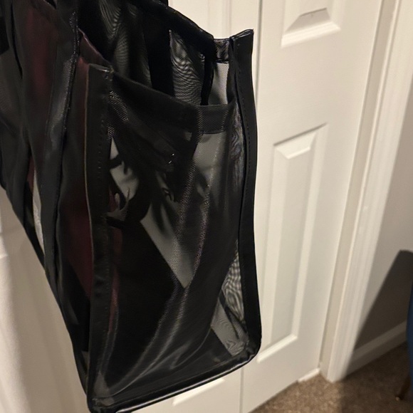 Marc Jacobs Black and Pink Mesh Tote Bag - Picture 8 of 9